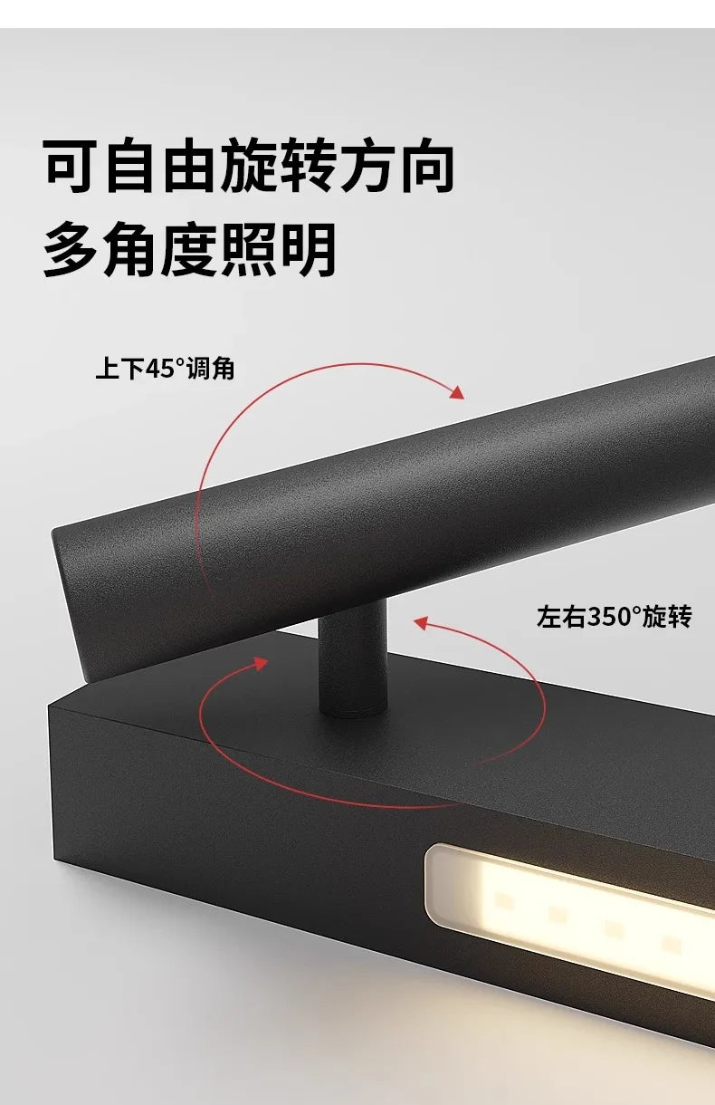 Bedroom Bedside LED Wall Lamp Atmosphere Lamp Modern And Simple Living Room Background Wall Lamp Corridor Wall Spotlight