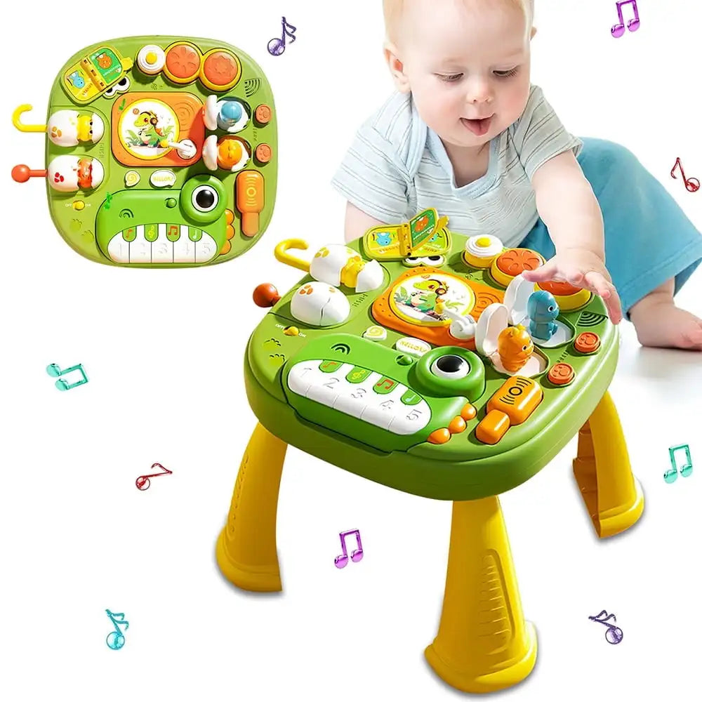 Toddler Activity Table Toy - Montessori Learning Toy for Boys & Girls, Kids Educational Play Table