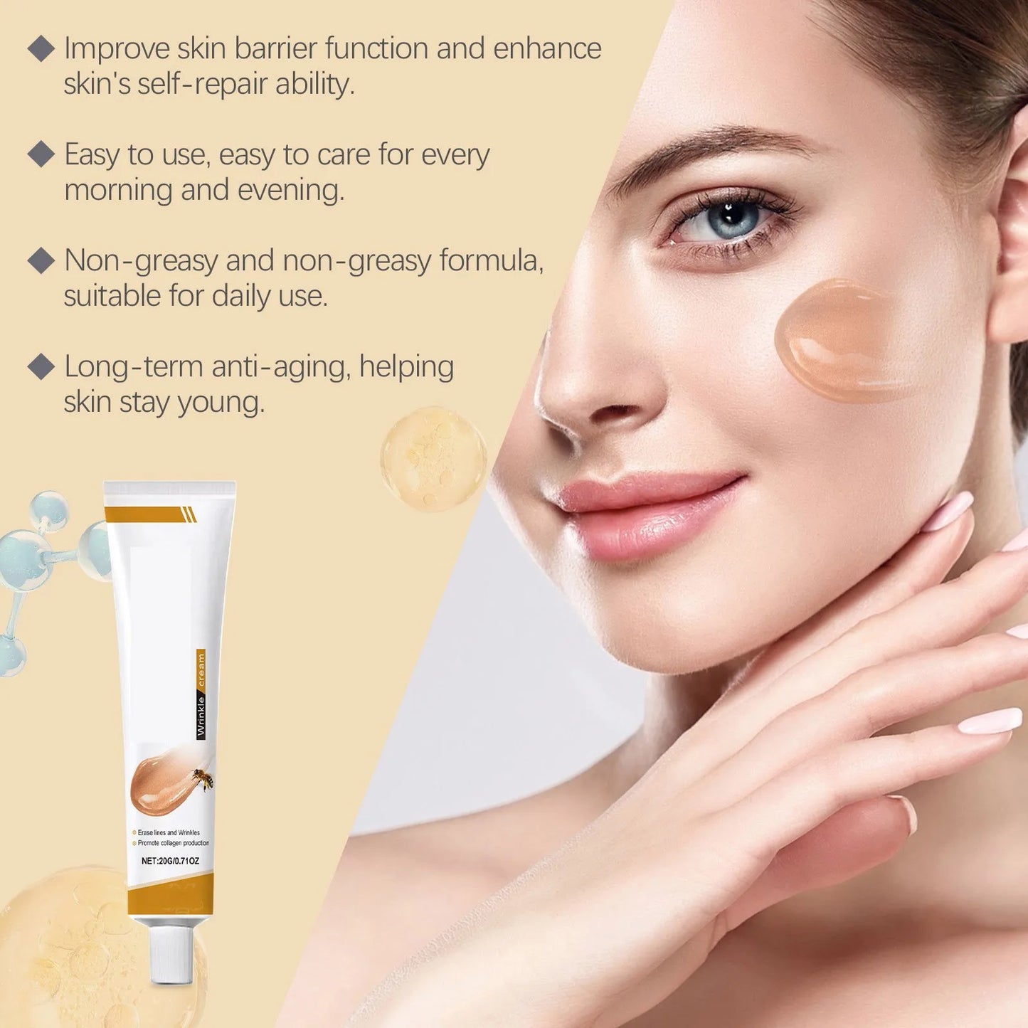 1-5pcs Facial Care Cream Mild, Hydrating, Brightening, Delicate, Rejuvenating, And Soft Skin Care Cream