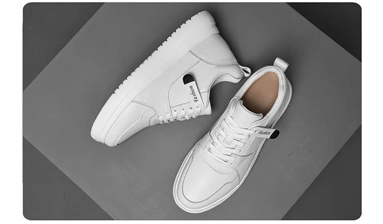 Fashion Men Casual Shoes Men Low Cut Sneakers Breathable Height Increasing Shoes 6/8/10CM Thick Sole Hard-Wearing Male Footwear