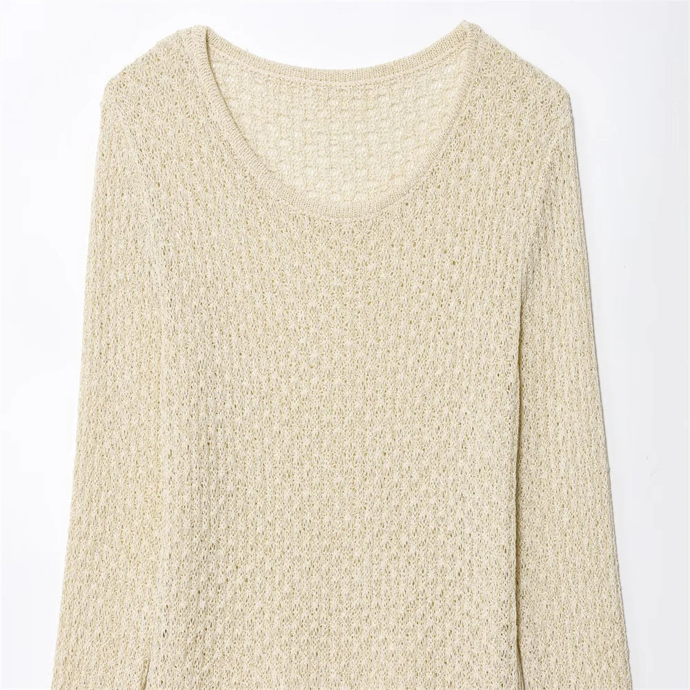 New European and American style women's clothing, lazy and fashionable, with metallic lines and waist cinched tops and pants SwiftNest