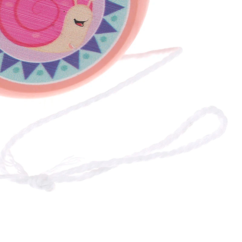 Children Yoyo Ball Cute Animal Prints Wooden Yoyo Toys Fox Owl Hedgehog Snails Toys Kids Yo-Yo Creative Yo Yo Toys For Fun