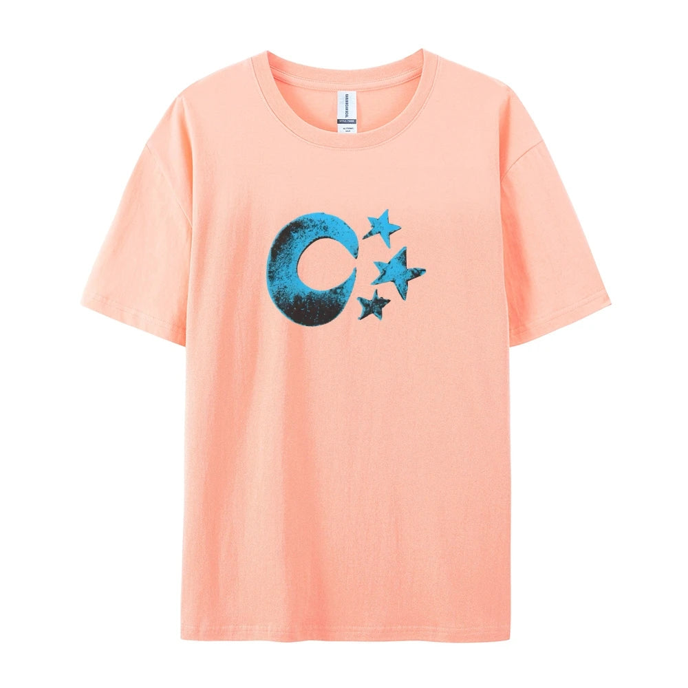 Women  Fashion Cotton Tops Trendy Y2K Graphic T-shirt Oversized Fit Stretchable Comfy Fabric  Easy Match Jeans Skirts All Season