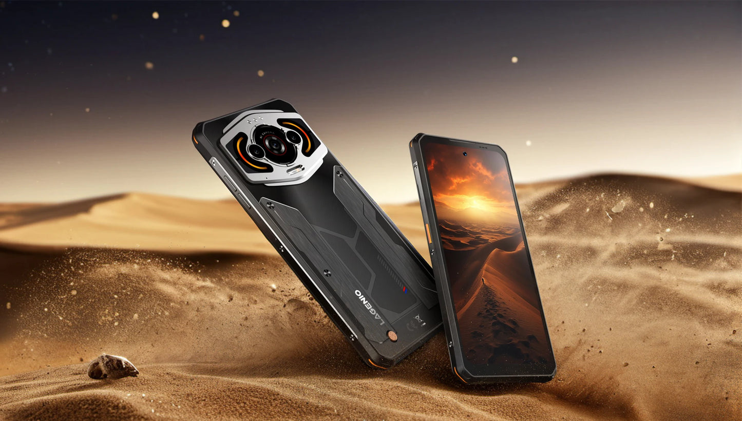 LAGENIO Panther 1 Ultra-thin Smartphone 6.7" HD 4+128GB Rugged Mobile Phone 13MP 5150mAh 4G Cellphone Android 15 Fingerprint NFC