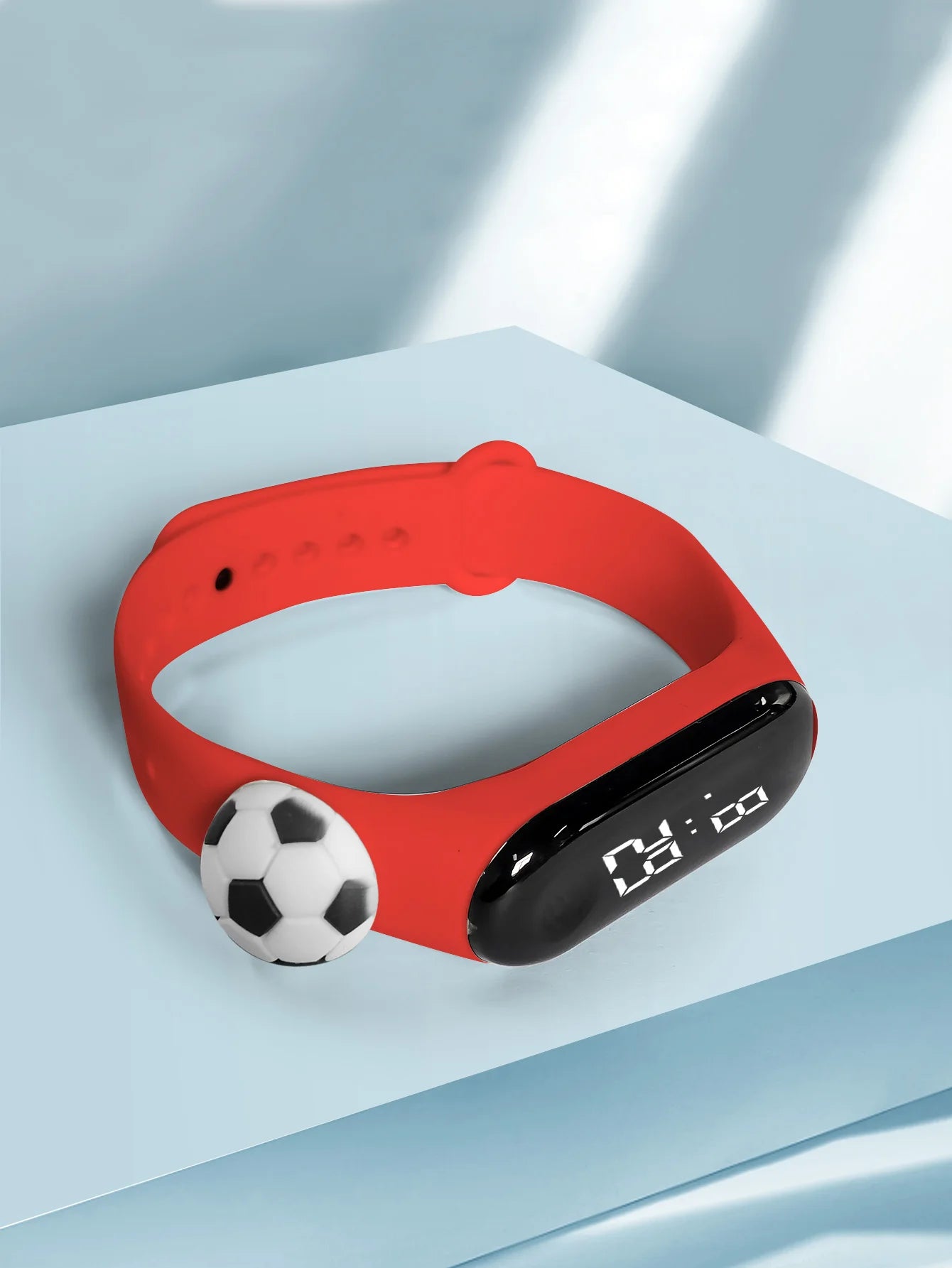 New Children's Outdoor Sports Watch Bracelet Simple Cartoon Football Student Electronic Watch Children's Festival Gift