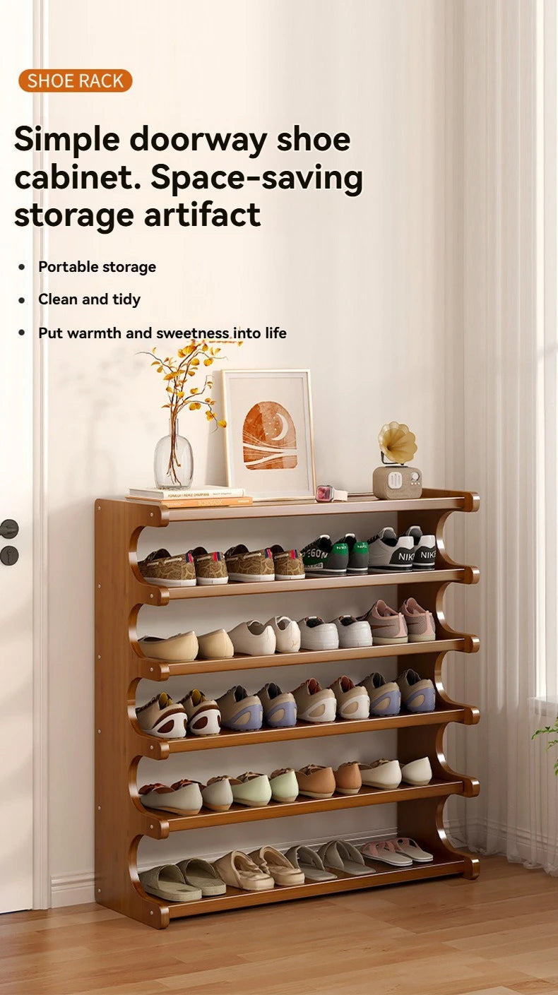 Shoe rack Dormitory Home Multi story Small Narrow Rental Room Dustproof Simple Rack Storage Dormitory Storage Rack Space Shoe Ca