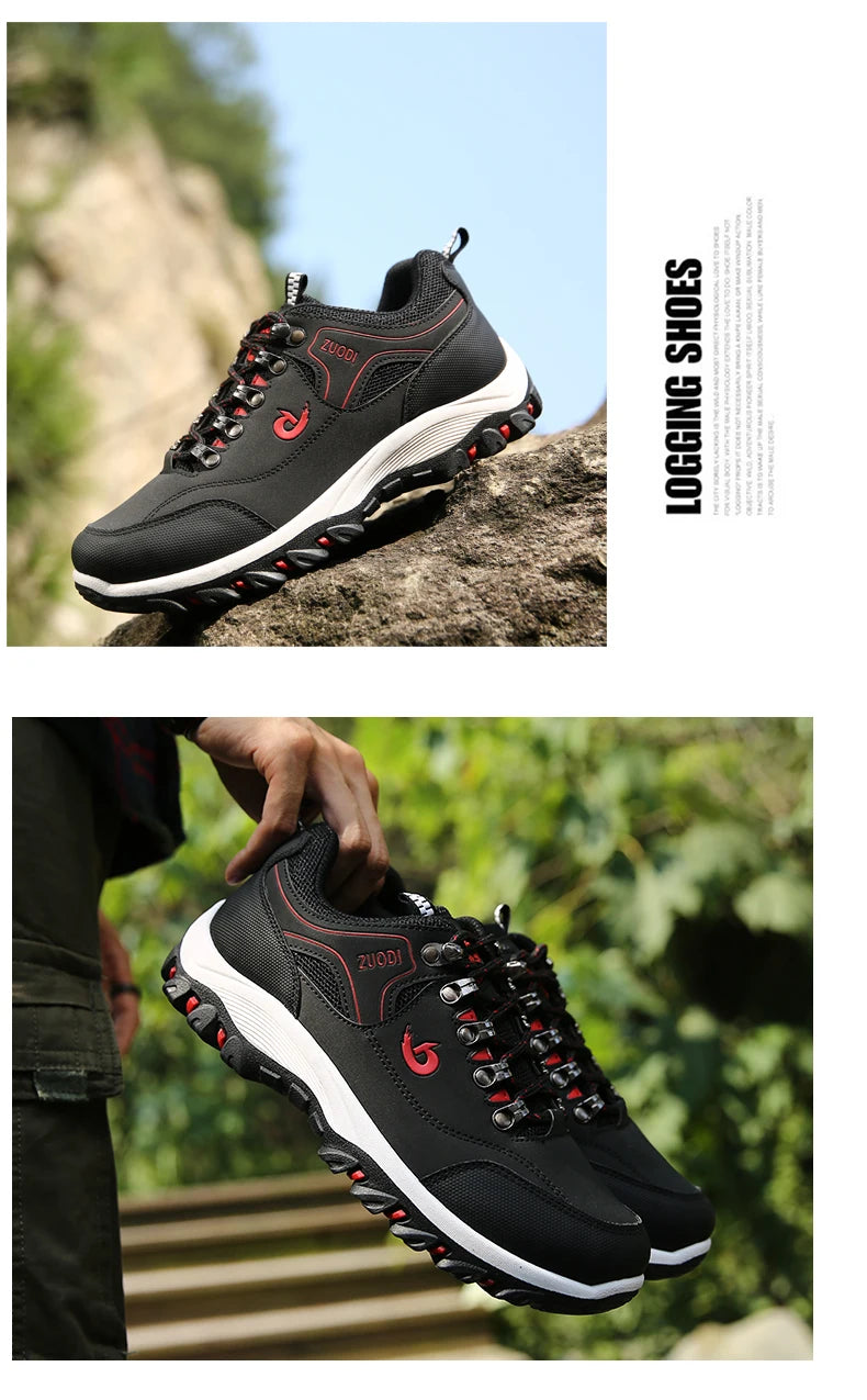 High-Quality Sports Shoes Men's Casual Shoes, Waterproof And Lightweight, Suitable For Outdoor Hiking, Mountaineering, City Work