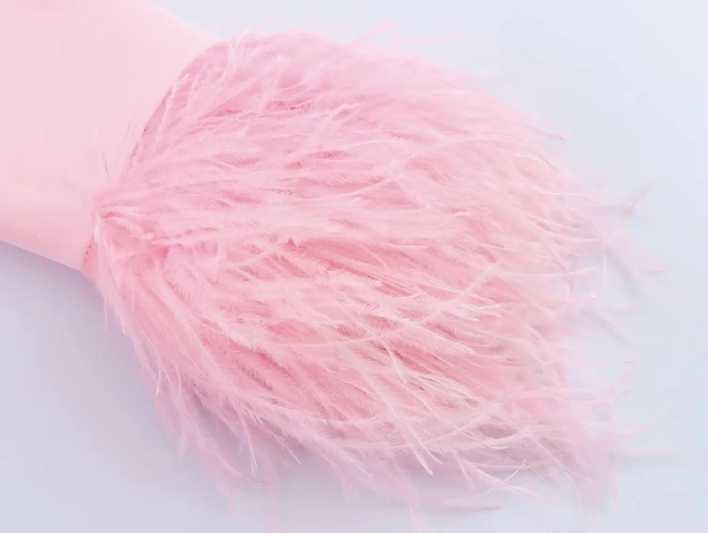 طقم نسائي وردي من HH Fashion، يتكون من سترة ريشية بياقة مطوية وأكمام طويلة وصدر واحد + بنطال طويل بسحاب وجيوب وخصر مرتفع