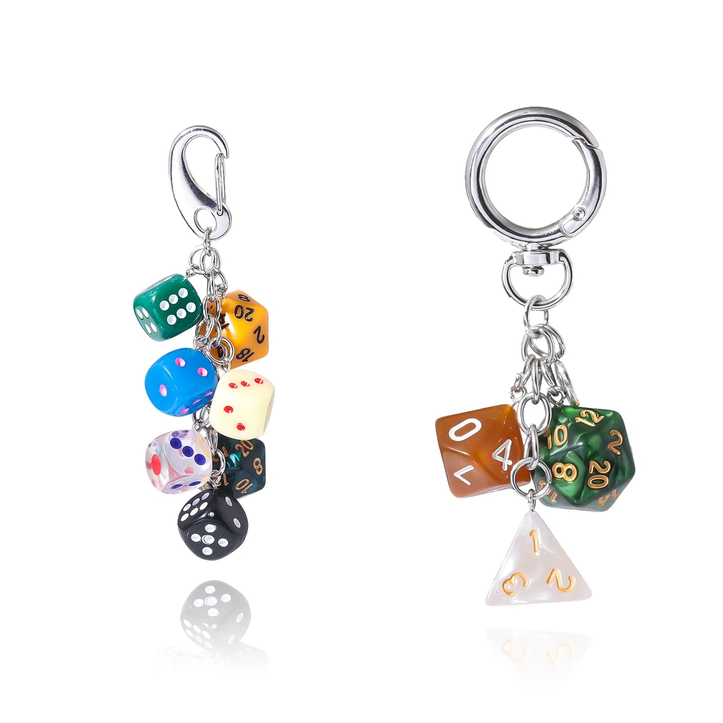 سلسلة مفاتيح بتصميم نرد عتيق، إكسسوارات نرد إبداعية، قلادة كلاسيكية مخصصة للنساء والرجال وحقائب الظهر