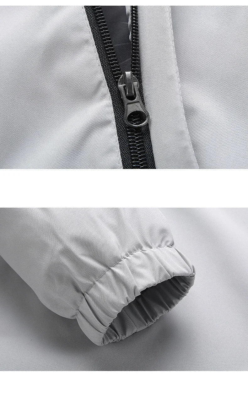 Outdoor Sportwear Windbreaker Hiking Sport Outwear Hooded Jacket Men Autumn Thin Breathable Windproof Hoodies Men's Clothing Top