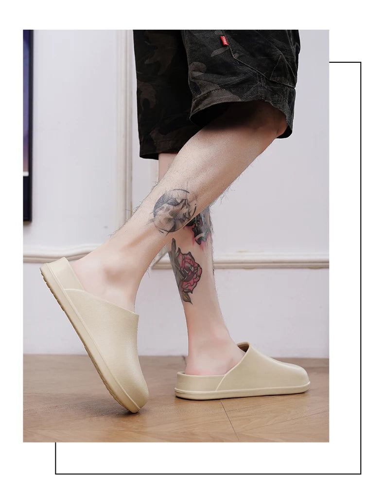 Men Slippers Couples Garden Clog Women Water Proof Chef Shoe Comfortable Sandal Slippers For Pet Workers Outdoor Fishing Shoes