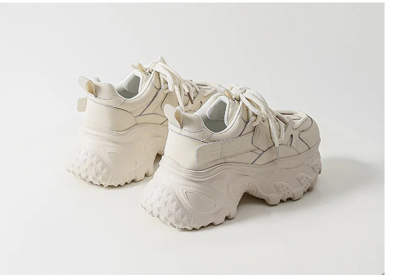 New Thick soled Dad Shoes Women's Versatile Casual Shoes with Strap Up Height Increase Lightweight Versatile Women's Shoes