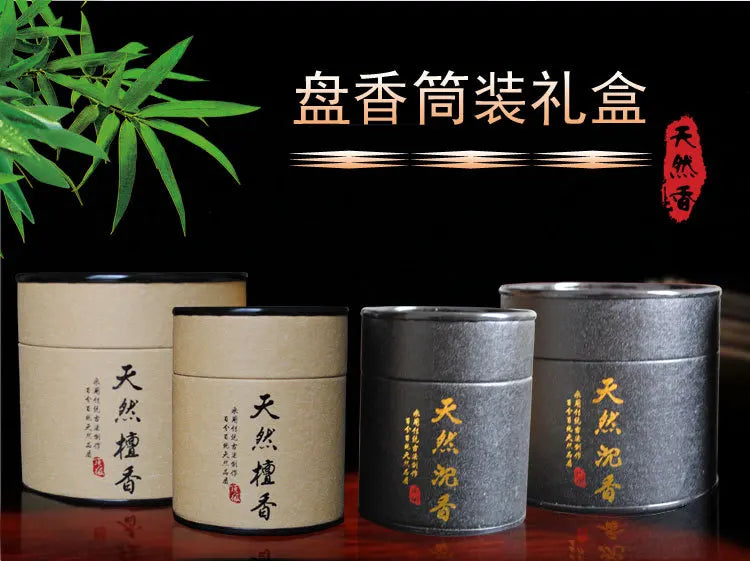 Natural Incense Coils Burn for 4 Hours. Sandalwood and Agarwood Incense Coils Are Used for Home Health and Wellness Incense