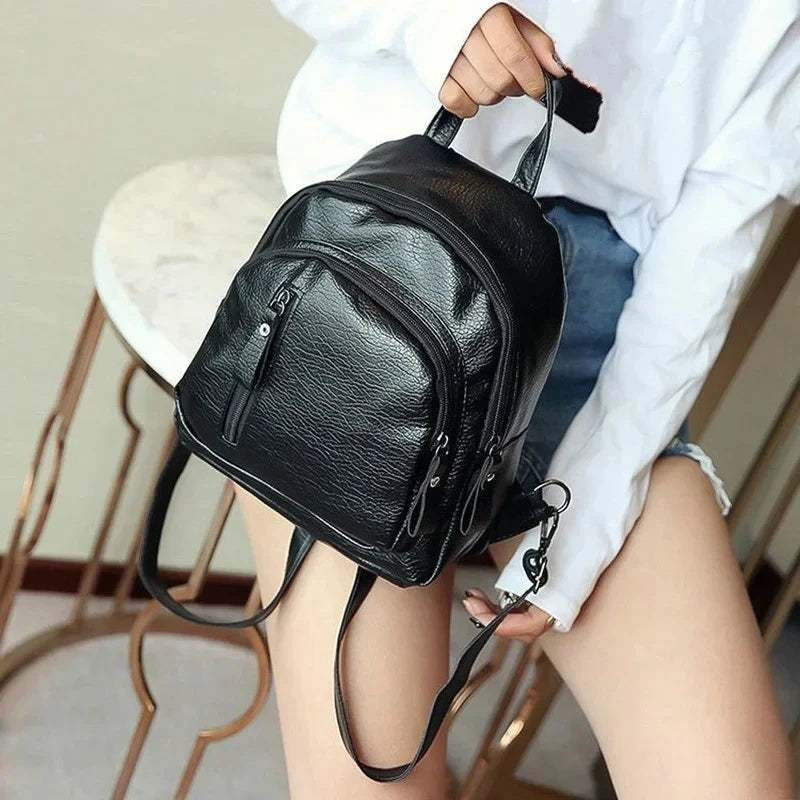 Mini Men's Backpack Fashion Small Black Shoulder School Bag for Man Canvas Designer Waterproof Sports Travel Male Backpacks