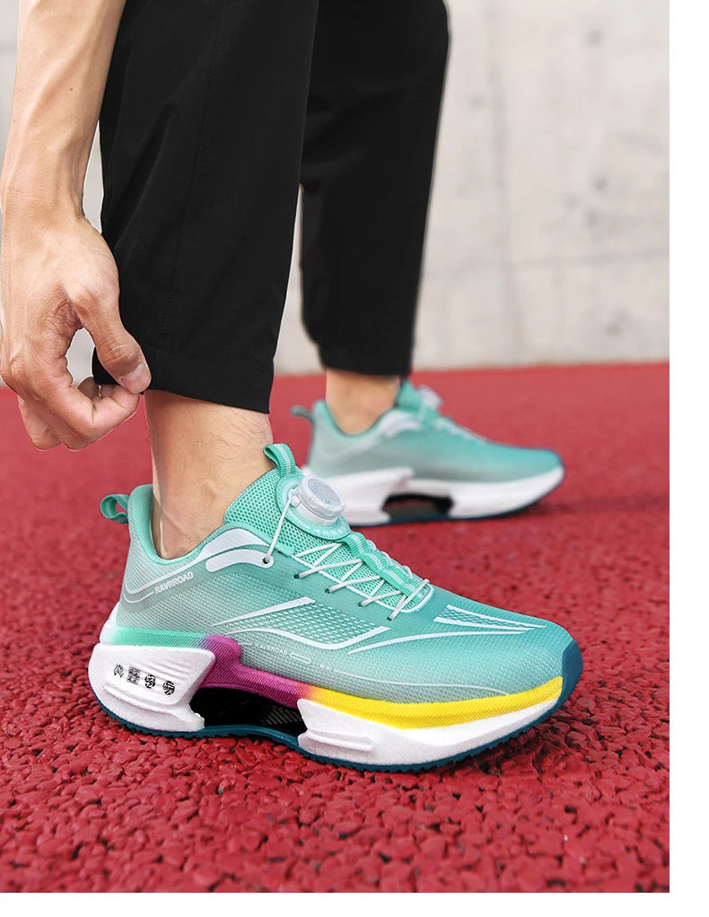 أحذية رياضية رجالية للجري، أحذية ماراثون كاجوال، خفيفة الوزن، قابلة للتنفس، مريحة، رياضية، مضادة للانزلاق، أحذية رياضية للمشي في الهواء الطلق