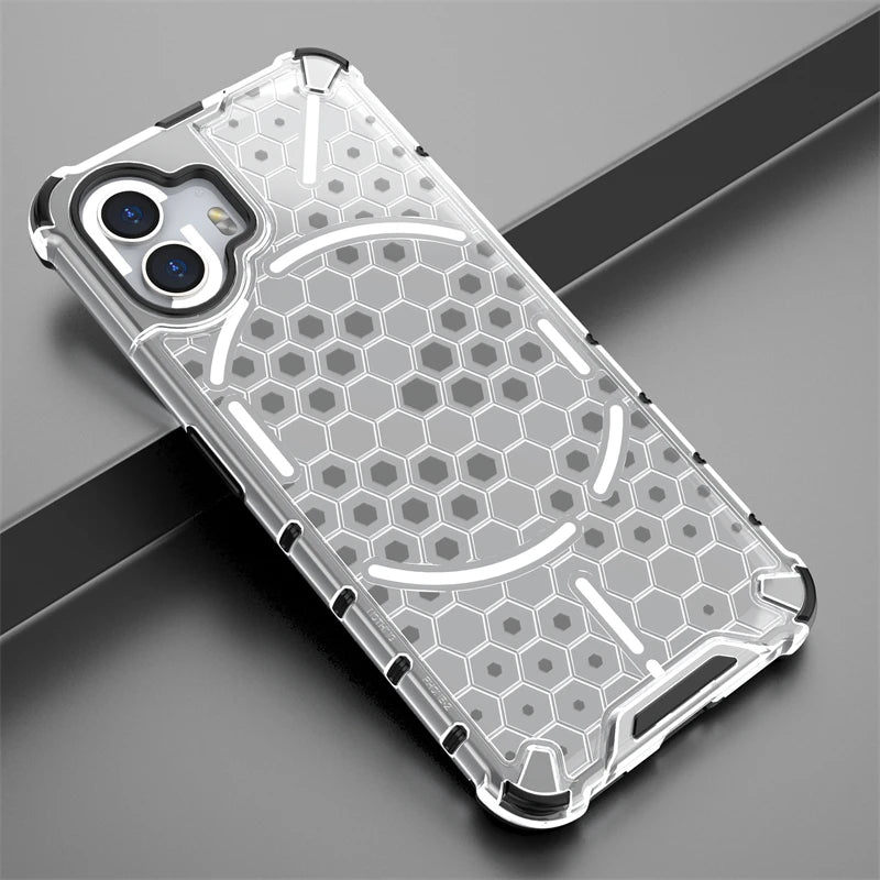 Shockproof Case for Nothing Phone 2 Cover Nothing Phone 2 Capas Transparent Bumper Honeycomb Clear Fundas Nothing Phone 2 (2)