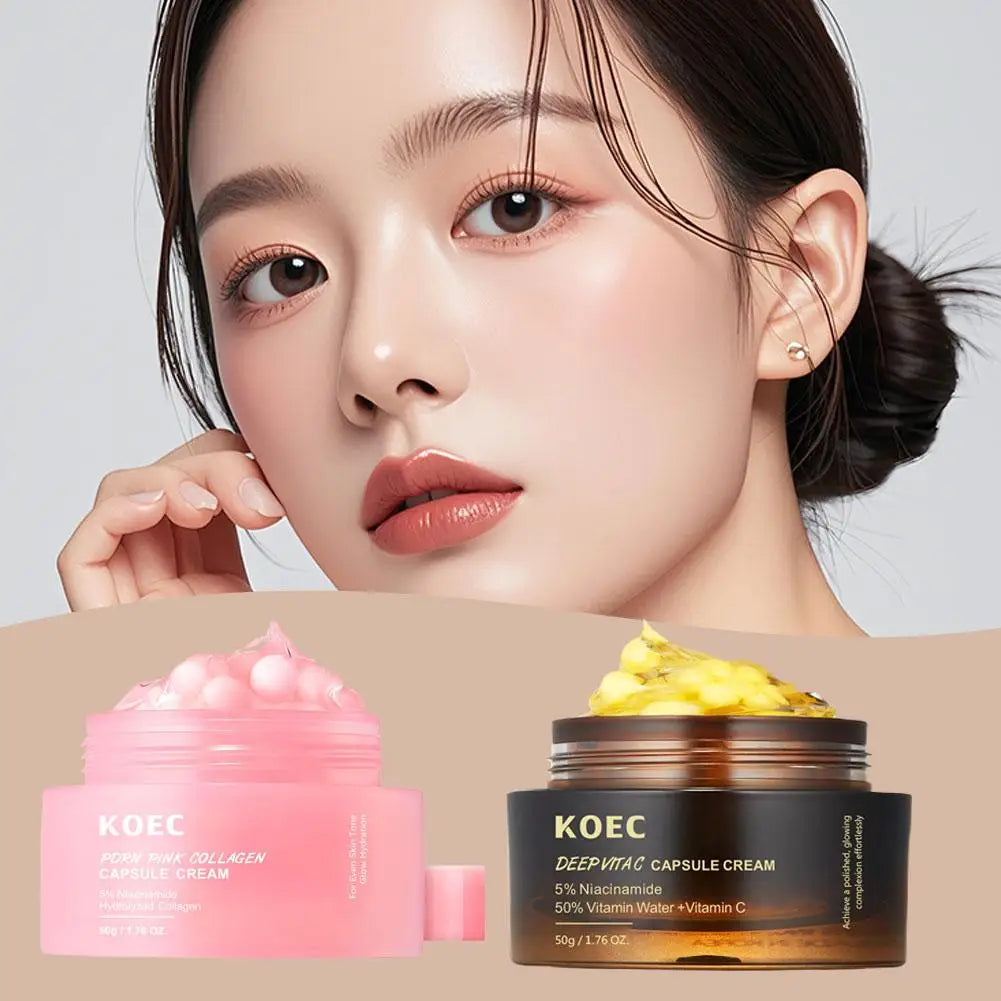 Koec Collagen Capsule Cream Deep Moisturizing Hydrating Strengthening Skin Barrier Long-lasting Nourishing Gentle Skin Care