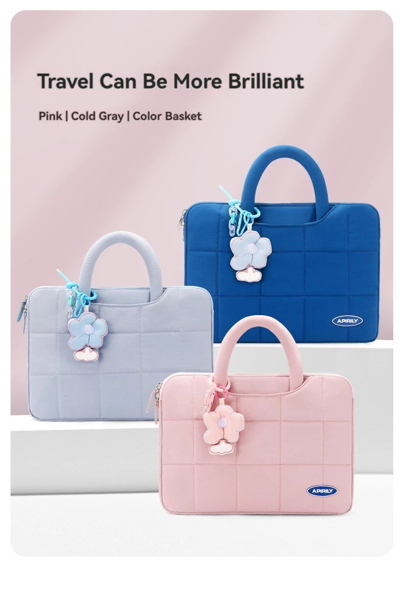 حقيبة كمبيوتر محمول مقاس 13.3 بوصة و14 و15 و15.6 بوصة وغطاء لجهاز ماك بوك إير برو وشاومي وهواوي وآسوس وحقيبة كمبيوتر محمول للرجال والنساء وحقيبة يد محمولة