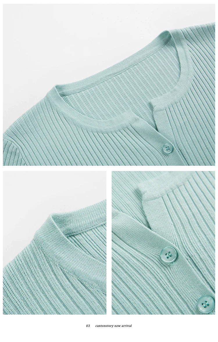 2025 Fashion Women Sweater Female Cardigan Thin Outerwear Short Short Design Sweater Long-sleeve Small Cape Blusa Feminina