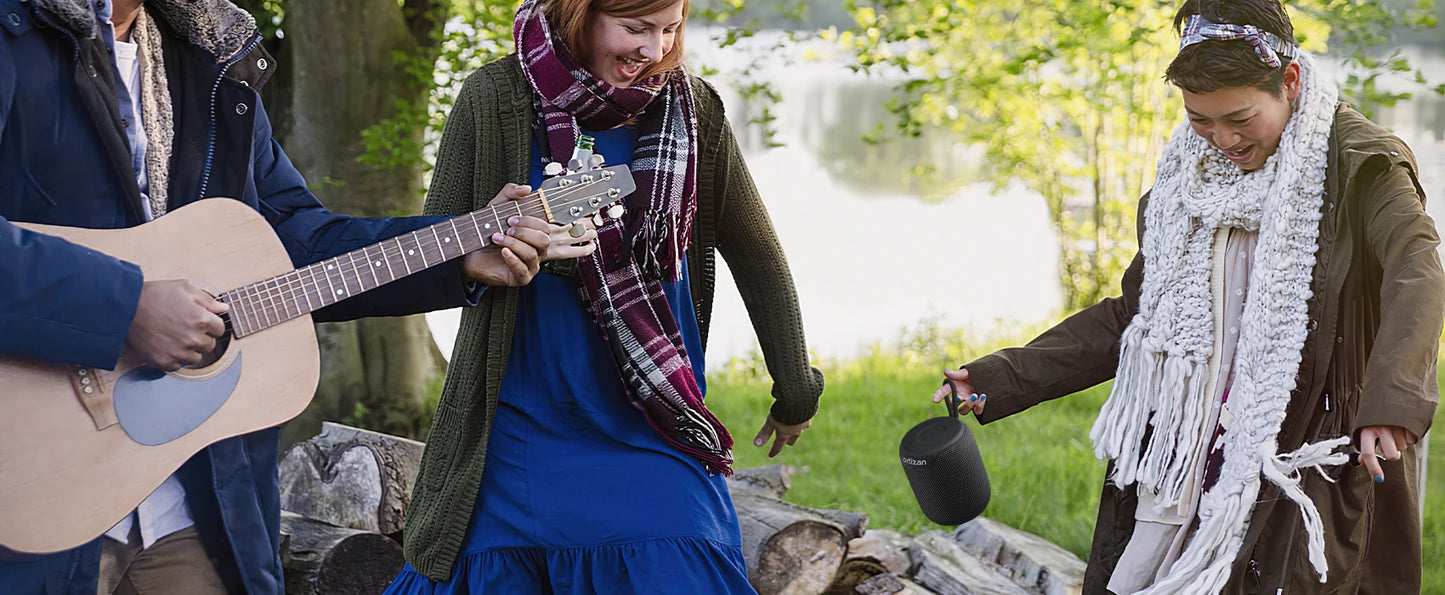 Bluetooth Speakers, 15W Portable Speakers Bluetooth Wireless V5.3 with Stereo Sound, Active Extra Bass, IPX7 Waterproof Shower