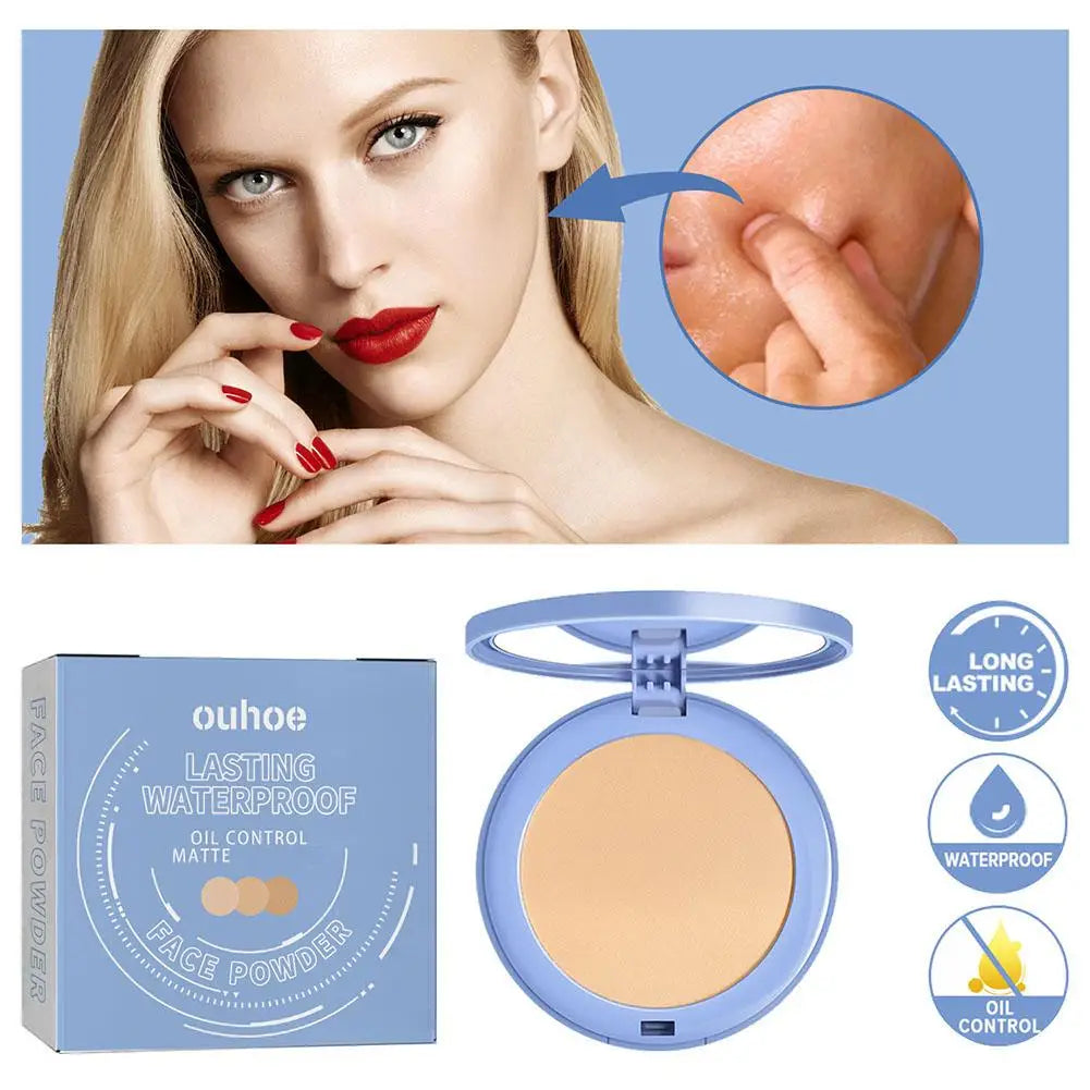 Sunscreen Powder Cosmetic Face Powder Oil-Control Waterproof Lasting Matte Concealer Makeup Pressed Powder Korean Cosmetic  4.8