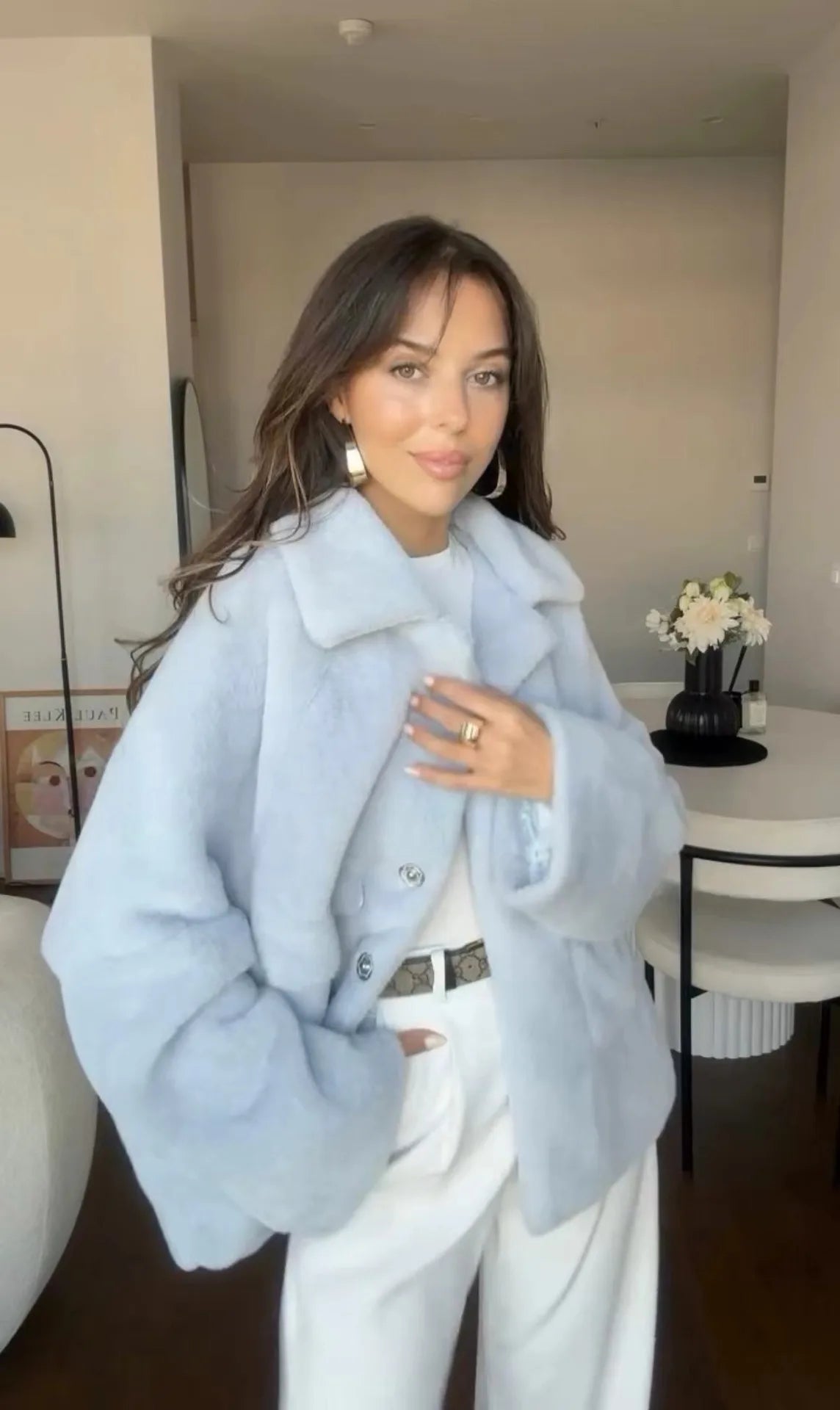 Women's Woolen Coat Fashionable Loose Furry Temperament High-end Soft Glutinous Autumn and Winter New Item SwiftNest