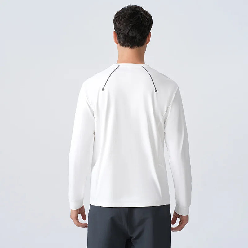 New Creative Outdoor Sports T-shirt Men's Bottom Round Neck Top Loose Casual Wear Tops Running Fitness Training Clothes