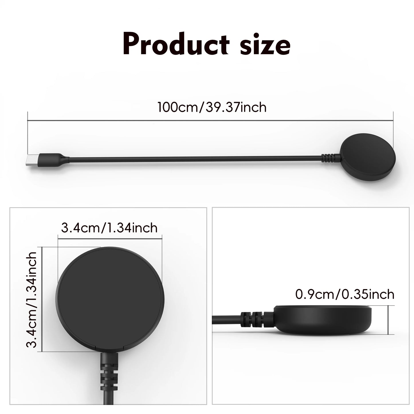 Watch Whiress charger for Galaxy Watch Charger Cable for Galaxy Watch 3/4/5/6/7/8 Ultra 4/6/8 Classic  5 Pro Active 1 /2