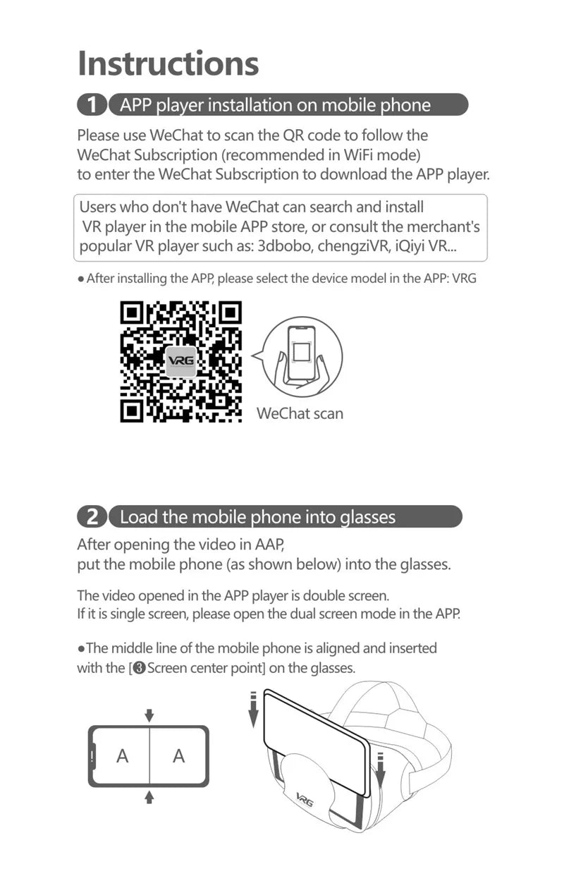 نظارات الواقع الافتراضي VRG Pro VR، أجهزة سماعات الواقع الافتراضي Viar 3D، نظارات خوذة، عدسات ذكية للهواتف الذكية، هواتف محمولة بحجم 5-7 بوصات