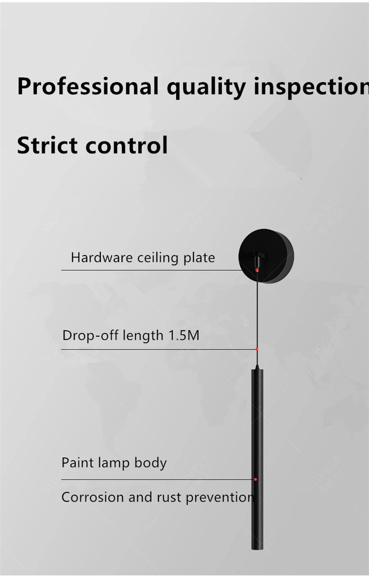 Wall lamp Bedroom bedside lamp Spot lamp Modern simple LED living room TV background wall Eye-protection bedside pendant lamp