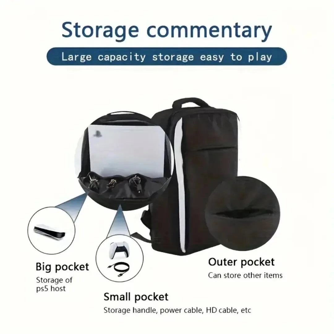 Portable Backpack Suitable for PS5 Game Console Storage Bag Large capacity for Playstation 5 Gaming Console Backpack Travel Bag
