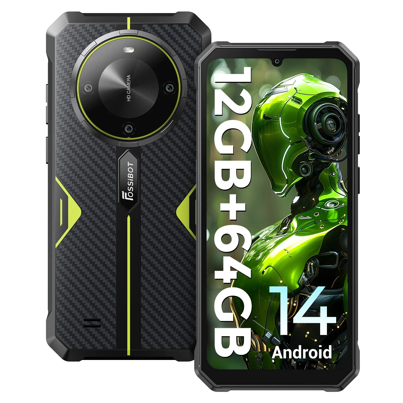 [World Premeire]FOSSiBOT F105 Rugged Smartphone Android 14 OS 10300mAh 12+64GB Mobile Phone 20 MP Camera 6.745" HD+ IPS Phone