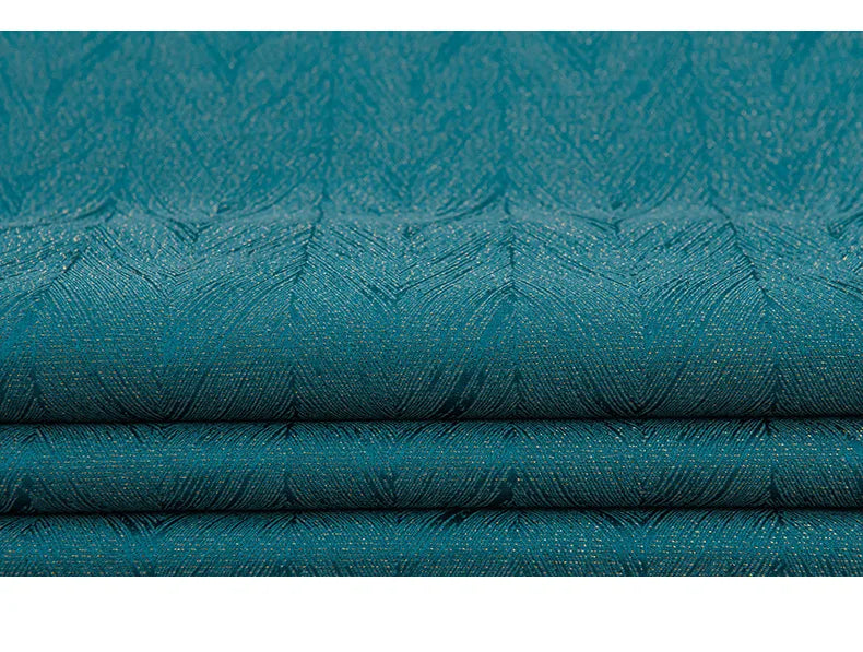 إرسال ستائر لغرفة المعيشة وغرفة الطعام وغرفة النوم وتصميم الإضاءة الفاخرة عالية الدقة من الجاكار المعتم عالي الجودة والحجم المخصص للديكور