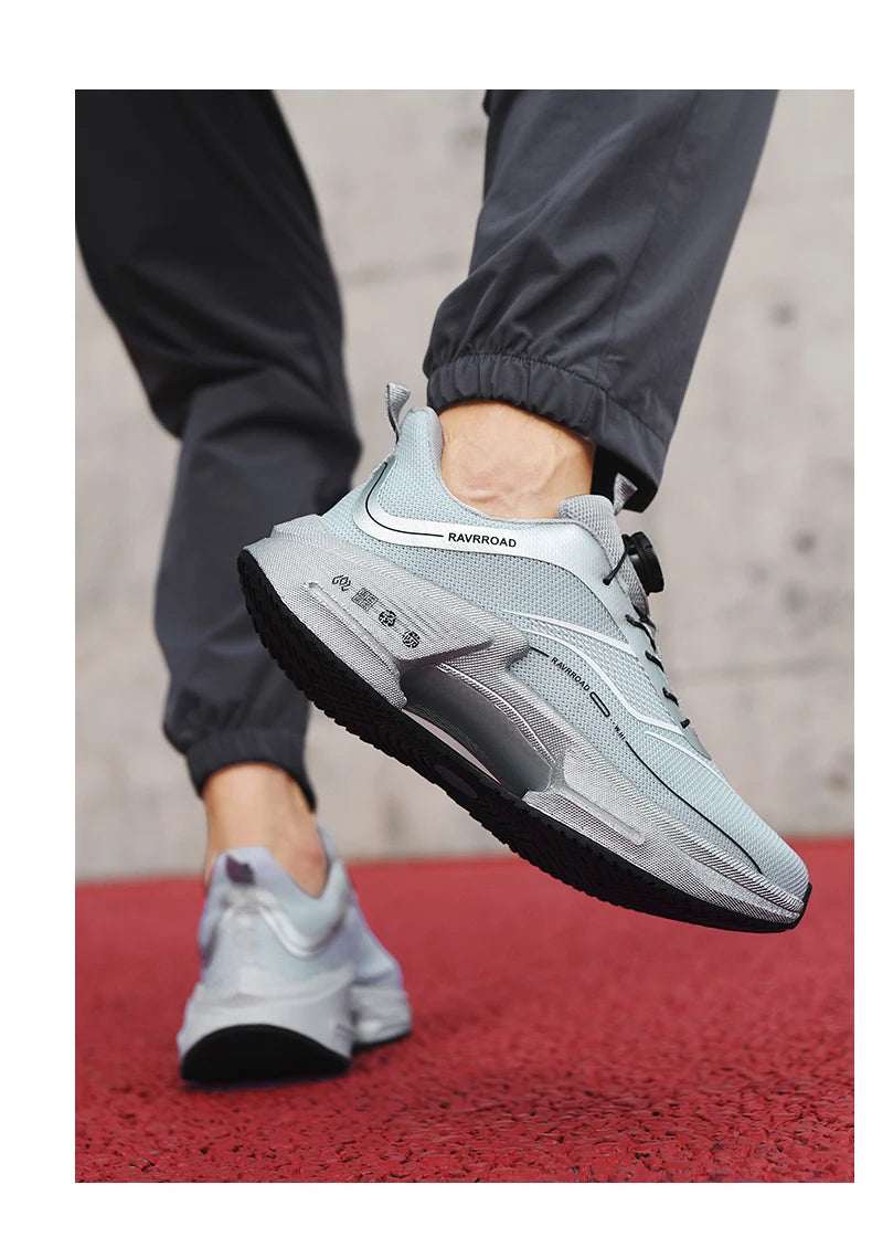 أحذية رياضية رجالية للجري، أحذية ماراثون كاجوال، خفيفة الوزن، قابلة للتنفس، مريحة، رياضية، مضادة للانزلاق، أحذية رياضية للمشي في الهواء الطلق