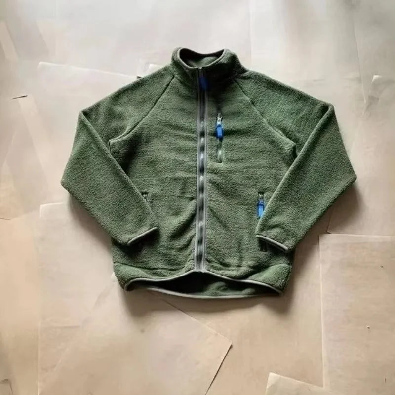 Outdoor Sports Cycling, Fashionable Travel, Camping, Fishing, Mountain Climbing, Hiking, Versatile Casual Fleece Warm Jacket