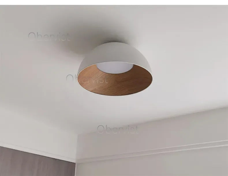 Bedroom Lamp Ceiling Lamp Creative Inclined Ceiling Room Light Personality Modern Minimalist Wood Grain Study Lamp Owner