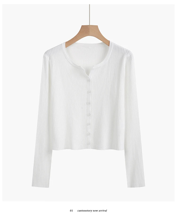 2025 Fashion Women Sweater Female Cardigan Thin Outerwear Short Short Design Sweater Long-sleeve Small Cape Blusa Feminina