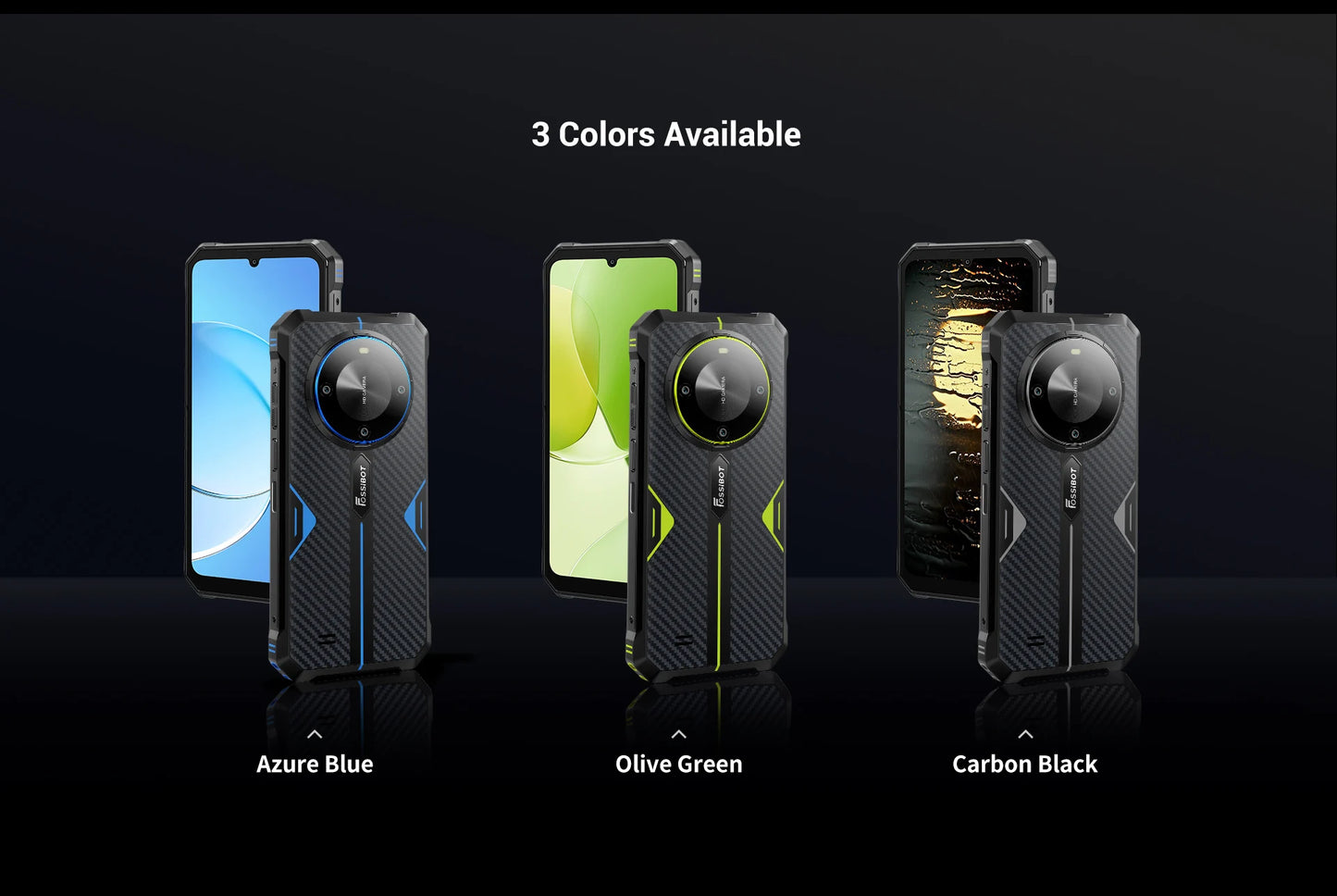 [العرض العالمي الأول] هاتف FOSSiBOT F105 الذكي المتين بنظام تشغيل أندرويد 14 وذاكرة وصول عشوائي 12 جيجابايت وذاكرة داخلية 64 جيجابايت وكاميرا 20 ميجابكسل وشاشة 6.745 بوصة عالية الدقة وشاشة IPS