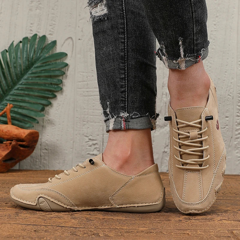 أحذية رياضية خارجية للرجال - تصميم عصري وخفيف الوزن وجيد التهوية مناسب للأحذية المسطحة غير الرسمية للنساء في أي مناسبة