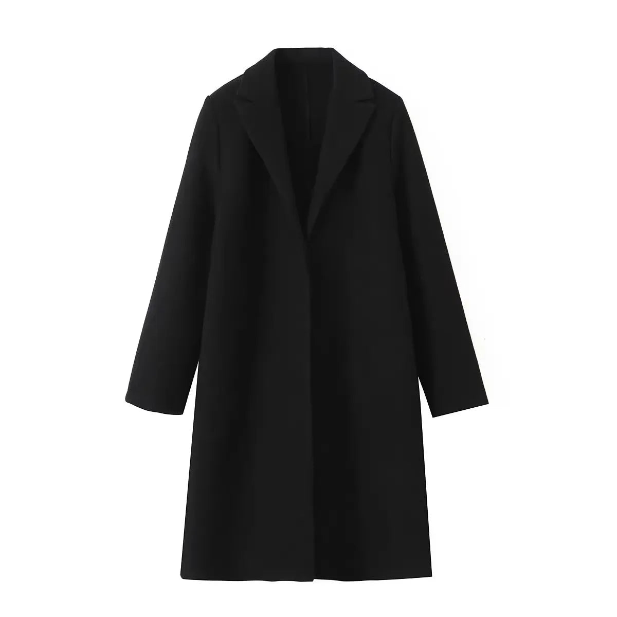 2025 women's wear  new European style women's wear new fashion casual temperament simple cloth coat coat wool coat