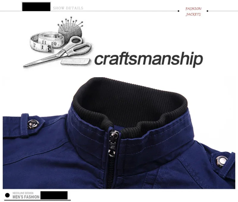 mens cargo jackets New Fashion bomber jacket mens wear simple British style Warm Windproof Jacket and coat baseball jacket male