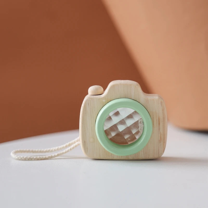 Montessori Baby Toys Education Wooden Blocks Toys for Kids Montessori Education Building Blocks Children Mini Camera Wooden Toys