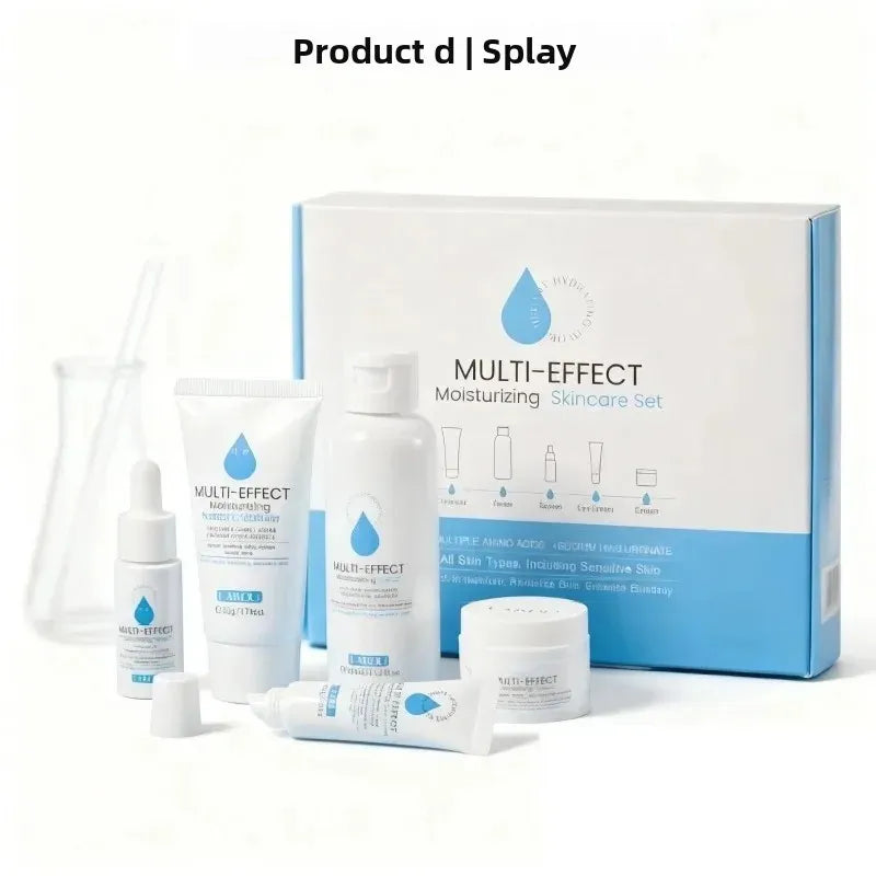 Professional 5 Piece Face Care Collection Intense deep Hydration Set For Dry Skin Daily Beauty Routine