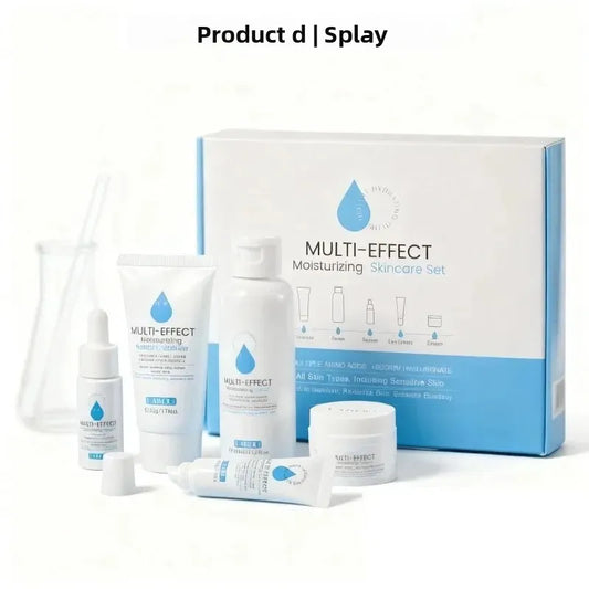 Professional 5 Piece Face Care Collection Intense deep Hydration Set For Dry Skin Daily Beauty Routine