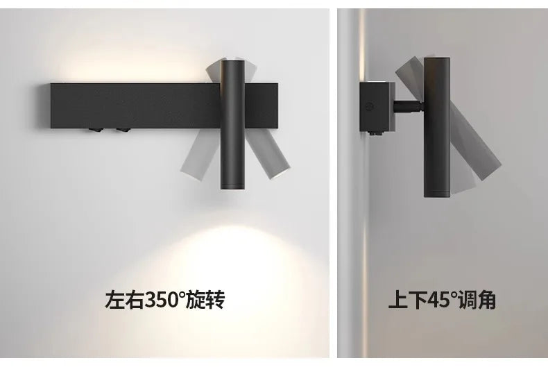 Bedroom Bedside LED Wall Lamp Atmosphere Lamp Modern And Simple Living Room Background Wall Lamp Corridor Wall Spotlight