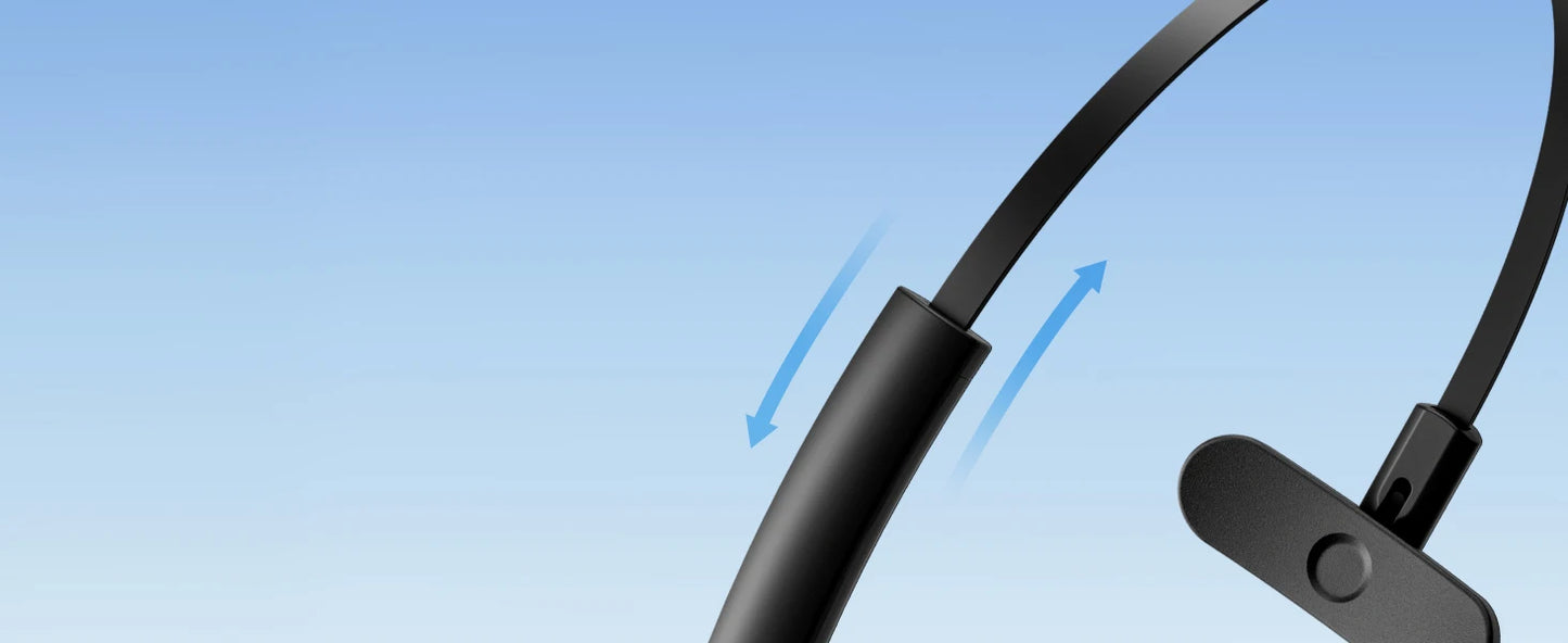 سماعة بلوتوث، سماعة رأس لاسلكية مزودة بميكروفون للعمل، سماعات رأس بلوتوث V5.3 لسائقي الشاحنات، سماعة رأس للكمبيوتر مزودة بميكروفون