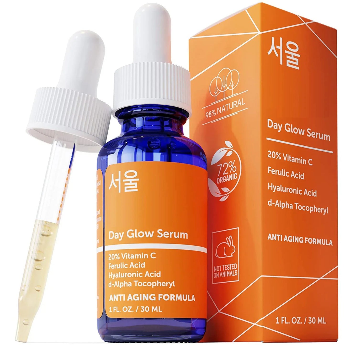 Skin Care 20% V C Hyaluronic  Serum + Ferulic - Potent Aging-.30ml