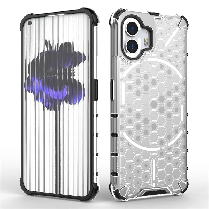 Shockproof Case for Nothing Phone 2 Cover Nothing Phone 2 Capas Transparent Bumper Honeycomb Clear Fundas Nothing Phone 2 (2)
