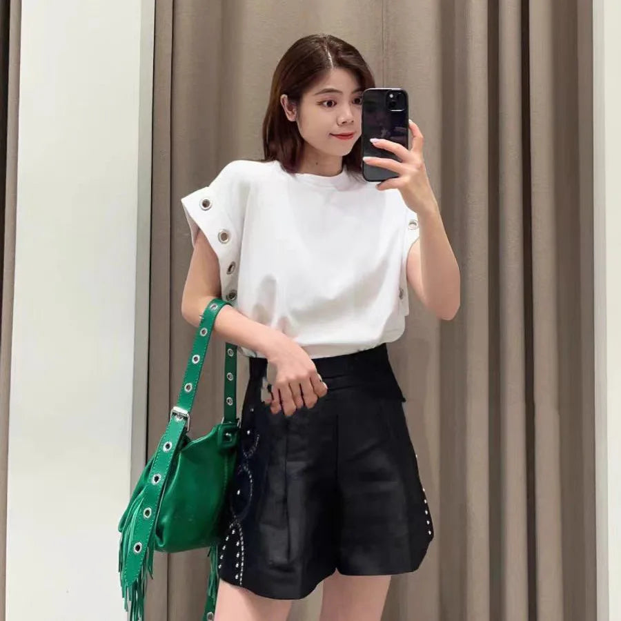 Women's summer fashion loose comfortable T-shirt sports casual short-sleeved casual tops