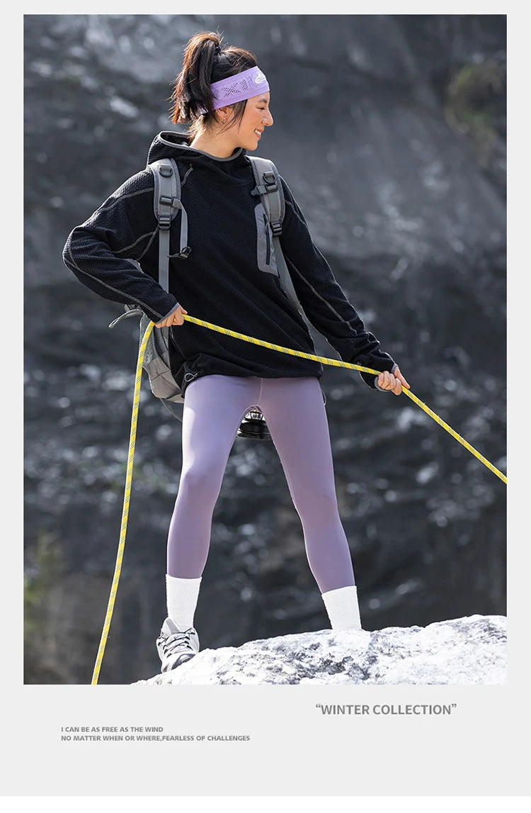 Outdoor Sport Hoodie Men Women Loose Casual Lightweight Warm Pullover Hooded Sweatshirts Couple Autumn Winter Hoody Tops